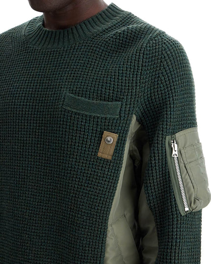 Sacai layered effect pullover