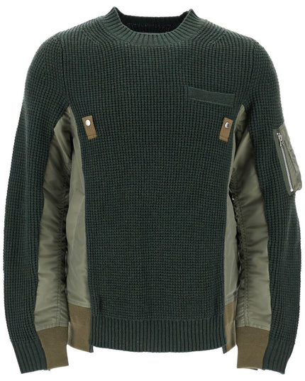 Sacai layered effect pullover