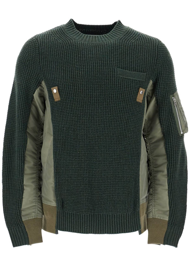 Sacai layered effect pullover