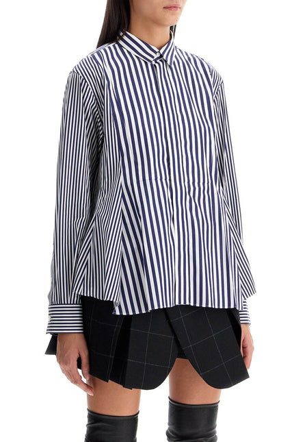 Sacai poplin sticked shirt with