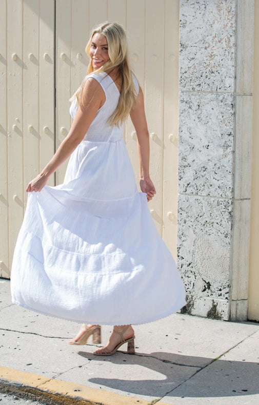 Saint Tropez Dress White