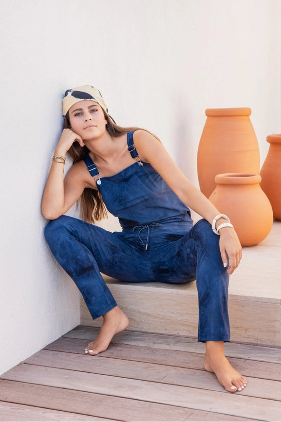 Sandy Tie & Dye Overall  Marine Tie & Dye