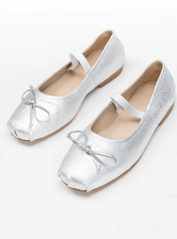 Satin Ballet Flats Maya