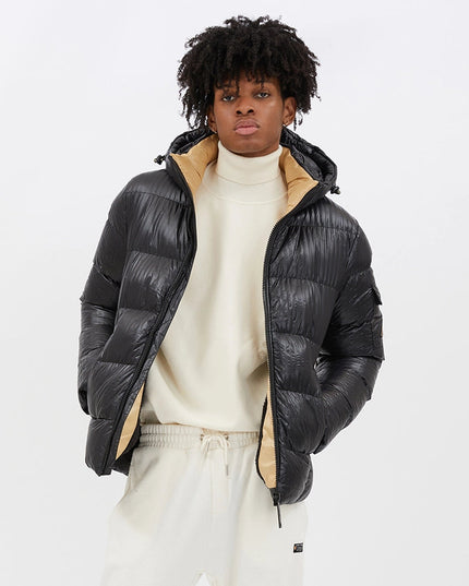 Seersucker Nylon Puffer Jacket