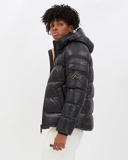 Seersucker Nylon Puffer Jacket