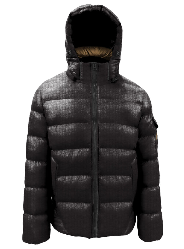 Seersucker Nylon Puffer Jacket