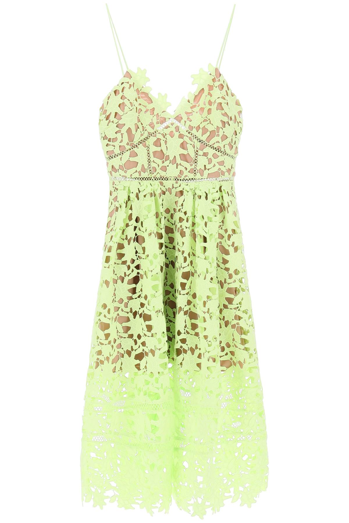 Self portrait azaelea floral lace midi dress Green-Dress-Self Portrait-8-Urbanheer