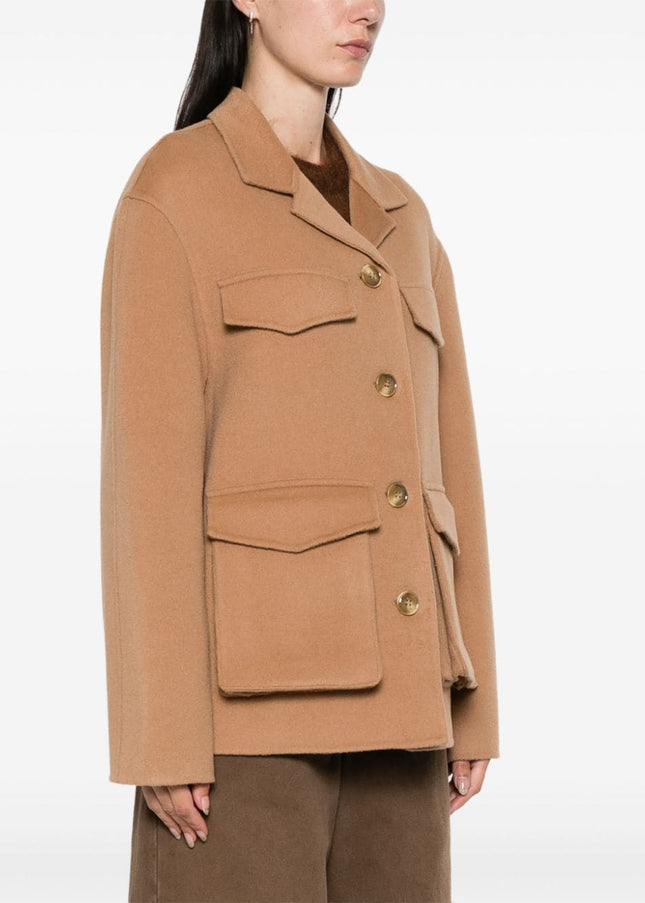 Semicouture Coats Beige