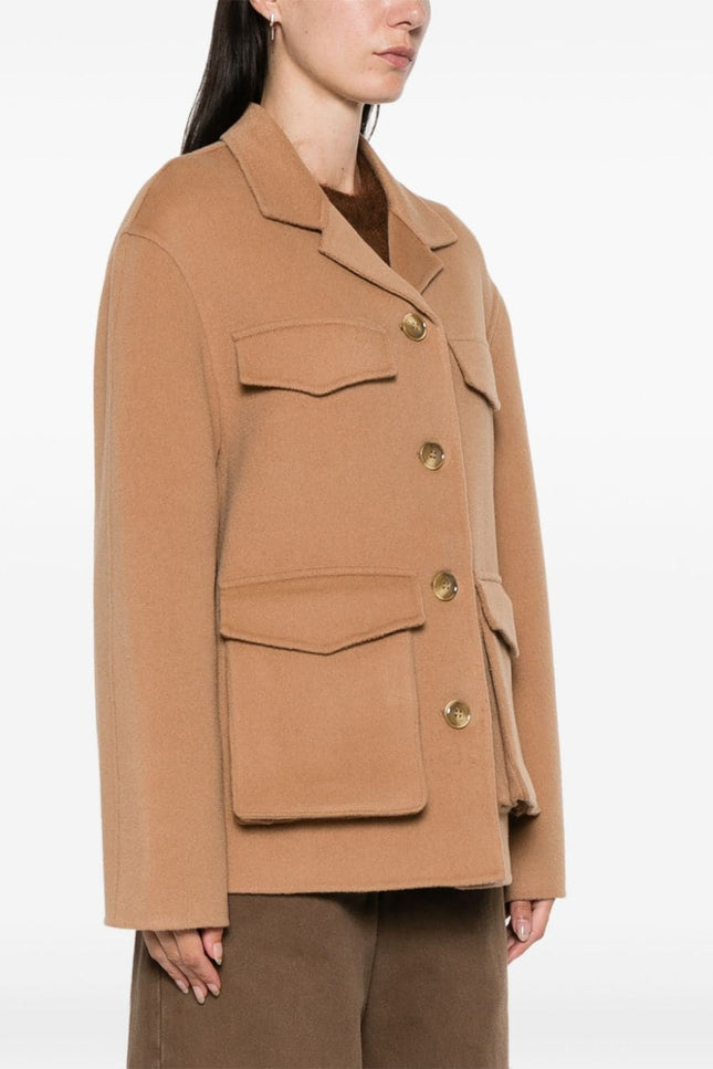 Semicouture Coats Beige