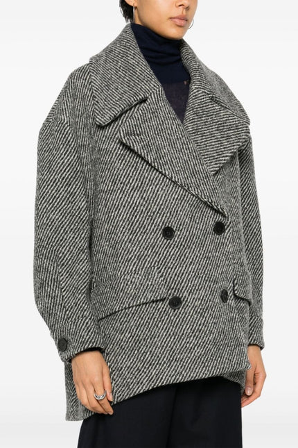 Semicouture Coats Grey