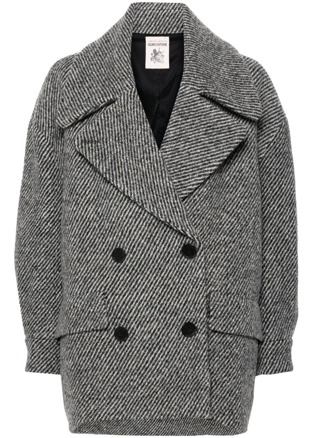 Semicouture Coats Grey