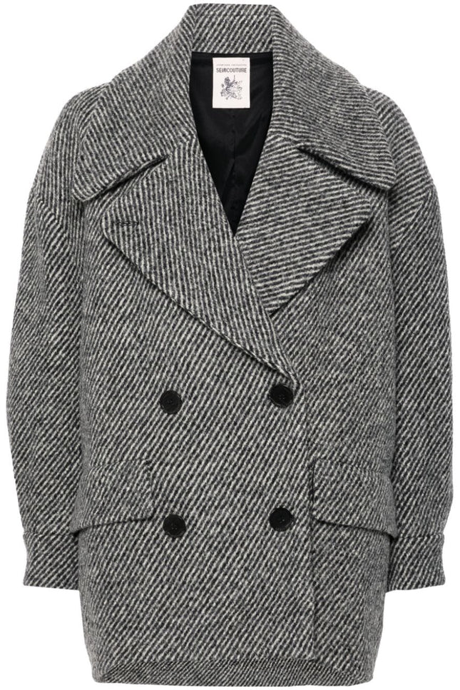 Semicouture Coats Grey