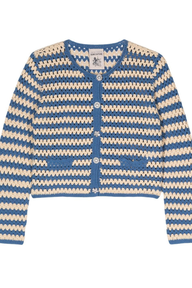 Semicouture Sweaters Blue