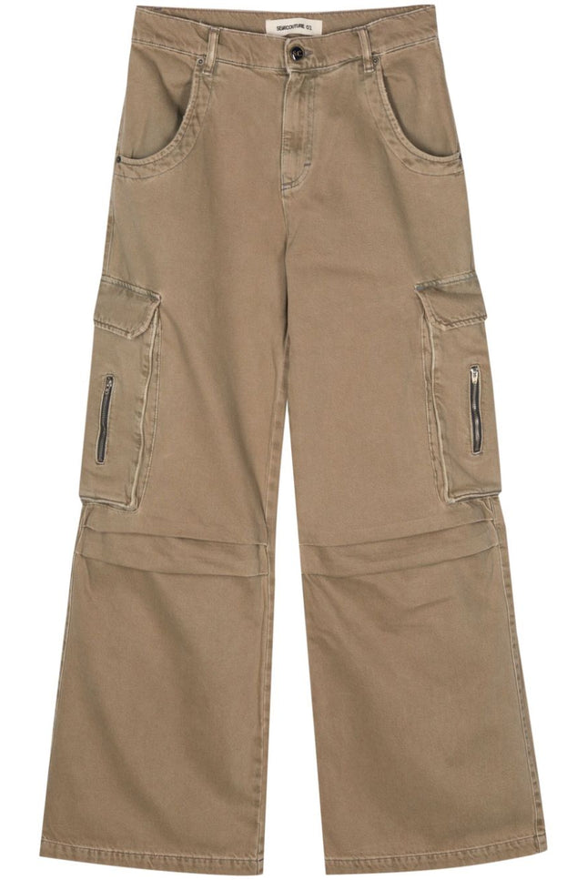 Semicouture Trousers Beige