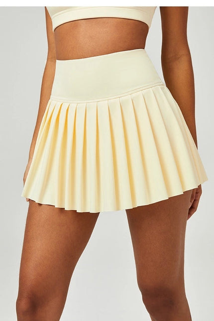 Serena Classic Pleated Tennis Skirt Butter