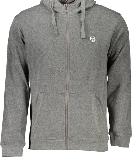 SERGIO TACCHINI MEN'S GRAY ZIP SWEATSHIRT-Felpe-SERGIO TACCHINI-Urbanheer