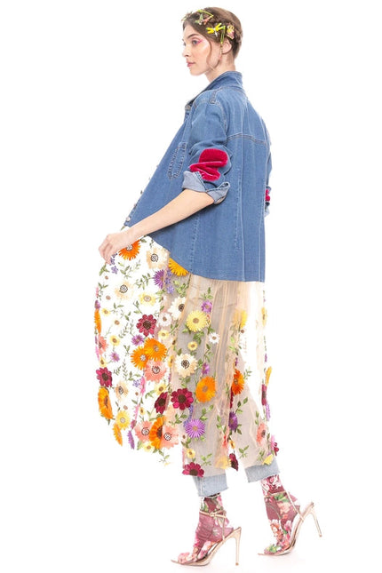 Shelley Denim Maxi Shirt