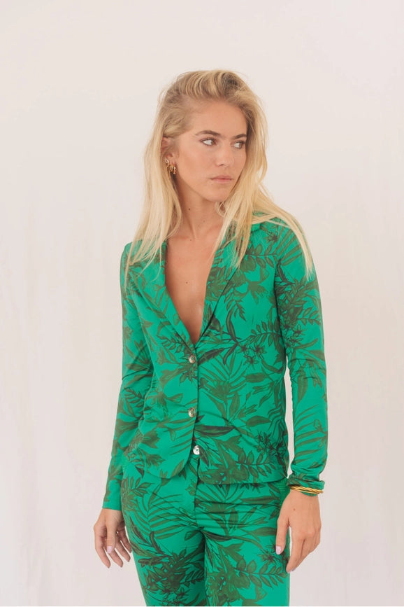 Shirley Blazer in Tropical Print