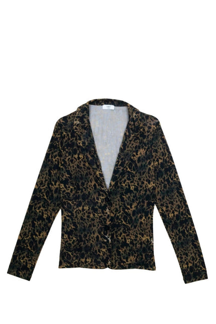 Shirley Leopard Print Blazer