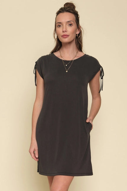 Shoulder String Detail Dress