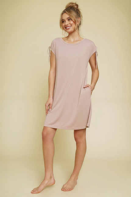 Shoulder String Detail Dress