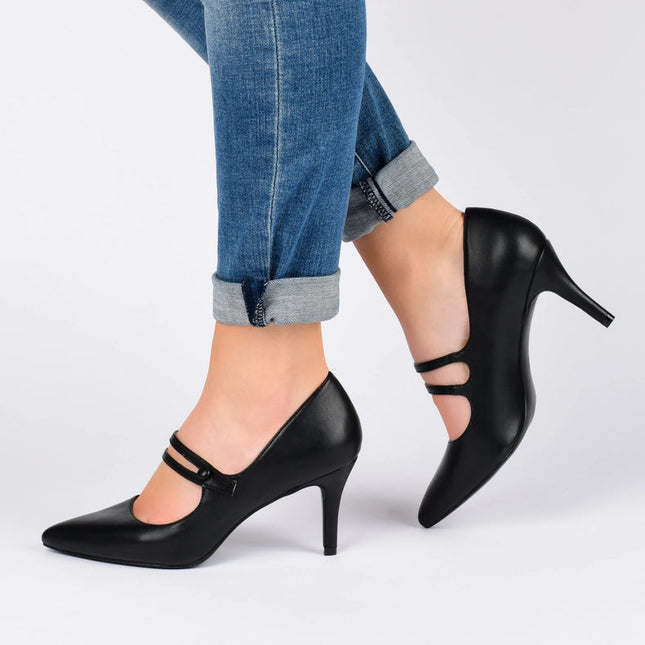 Sidney Stiletto Pump Heel in Faux Leather