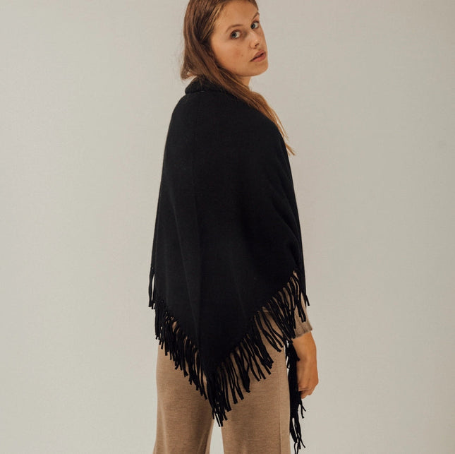 Sienna Cashmere Shawl Black