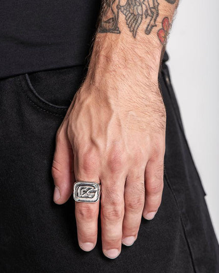 Silver GK Ring