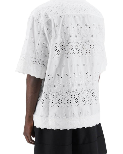 Simone Rocha "scalloped lace shirt with pearl