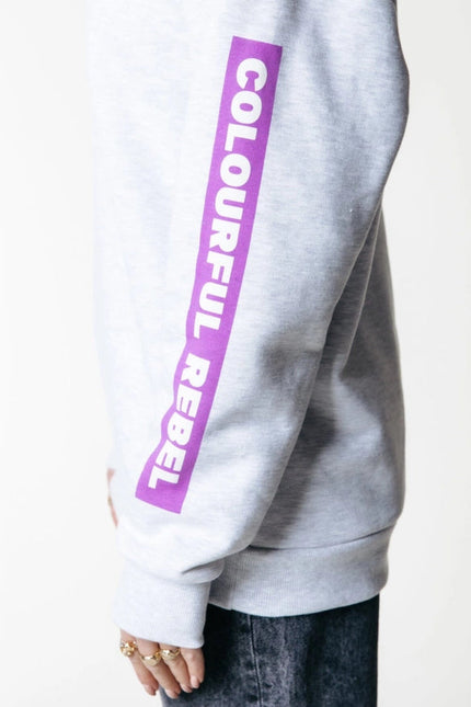 Sleeve Logo Hoodie | Light Grey Melange