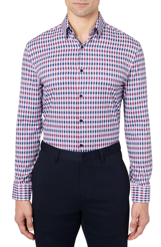 Slim Fit Gingham Dress Shirt