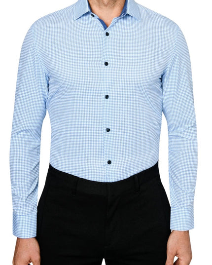 Slim Fit Grid Dress Shirt