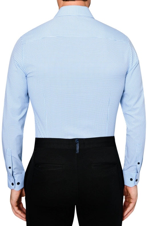 Slim Fit Grid Dress Shirt