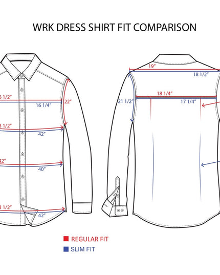 Slim Fit Grid Dress Shirt