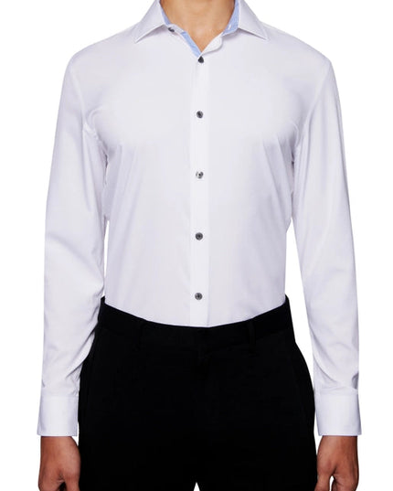 Slim Fit Solid Dress Shirt