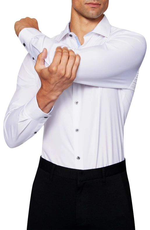 Slim Fit Solid Dress Shirt