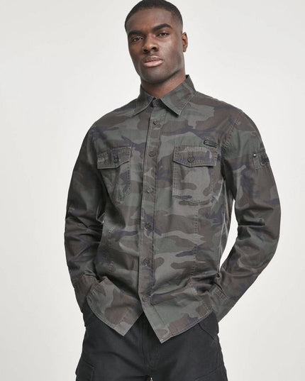 Slim Worker Shirt Dark Camo