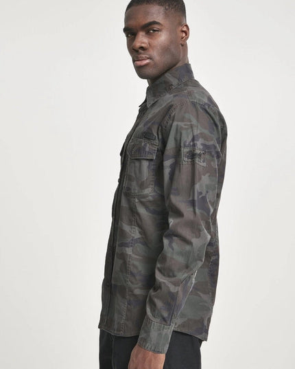 Slim Worker Shirt Dark Camo