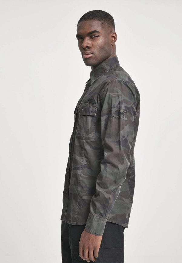 Slim Worker Shirt Dark Camo