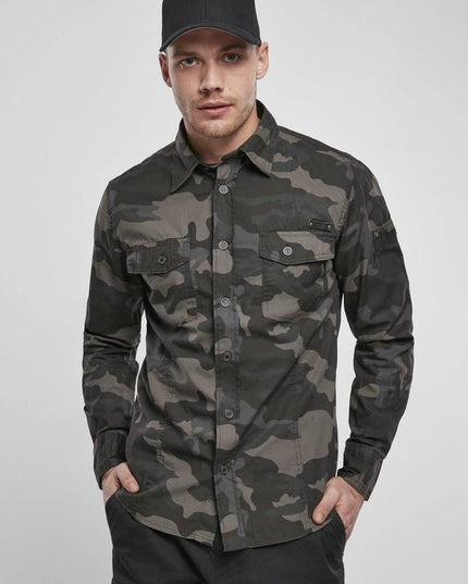 Slim Worker Shirt Olive Camo