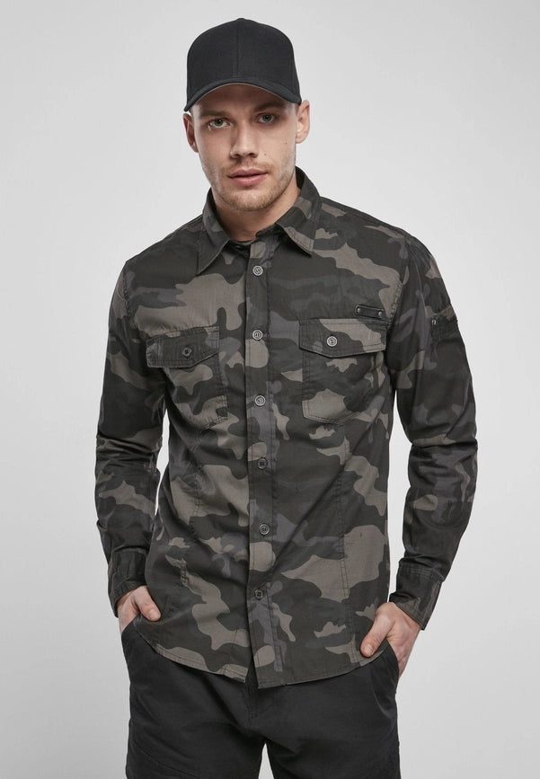 Slim Worker Shirt Olive Camo