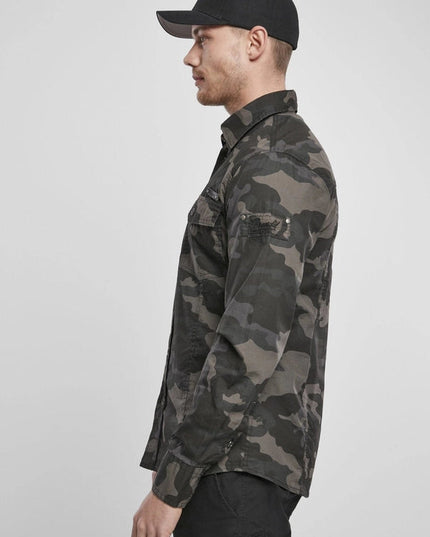 Slim Worker Shirt Olive Camo