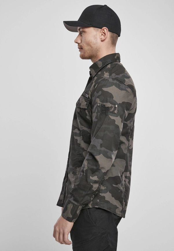 Slim Worker Shirt Olive Camo