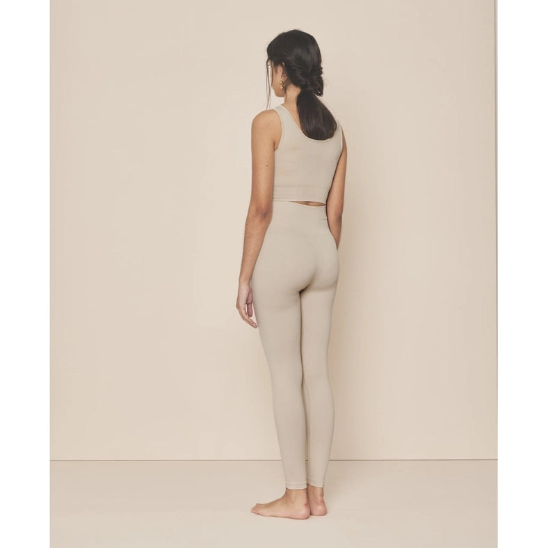 Soft Rib Seamless Legging - Rain