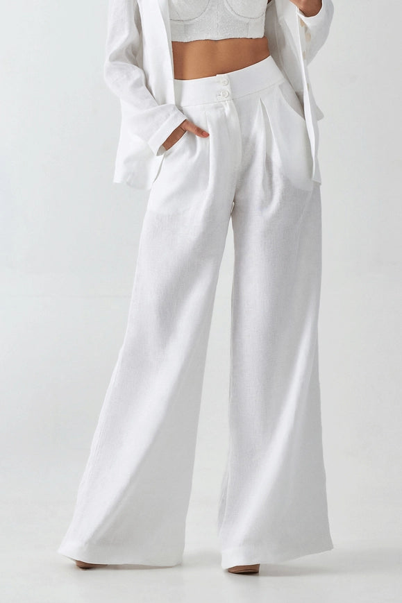 Spezia Pant-Pant-Spazio-S-White-Urbanheer