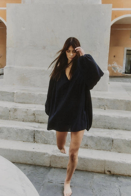 Spirit Shirt Dress BLACK