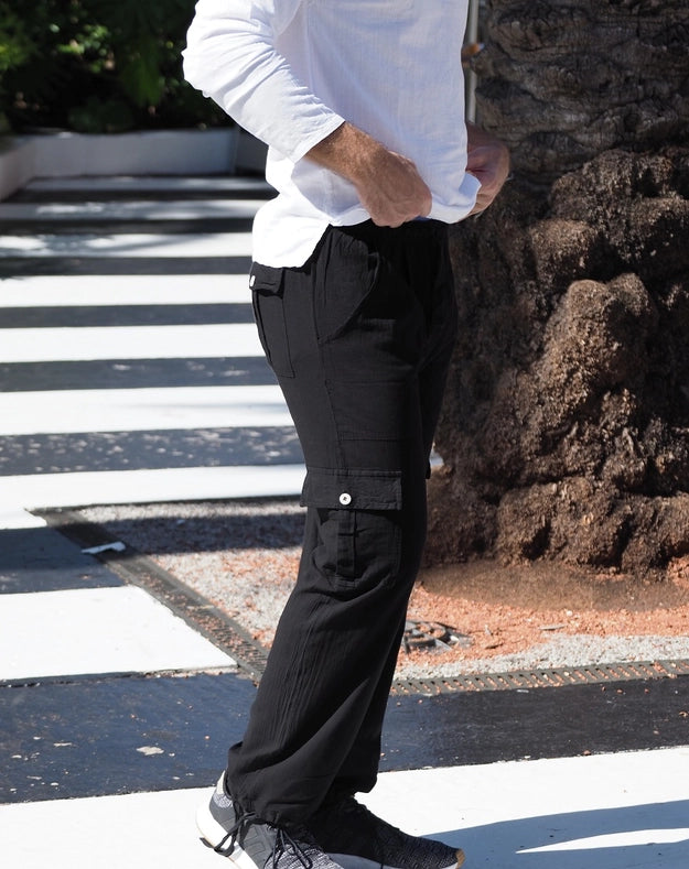 St. Vincent Black Line Pants