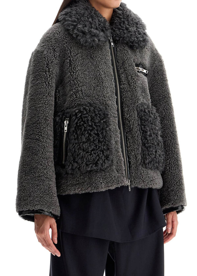 Stand Studio short eco shearling coat