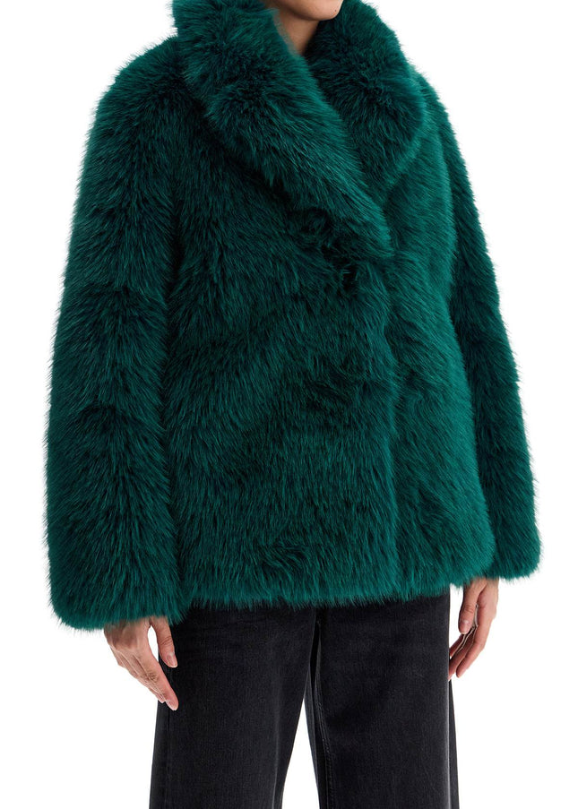 Stand Studio short hunter coat in faux fur