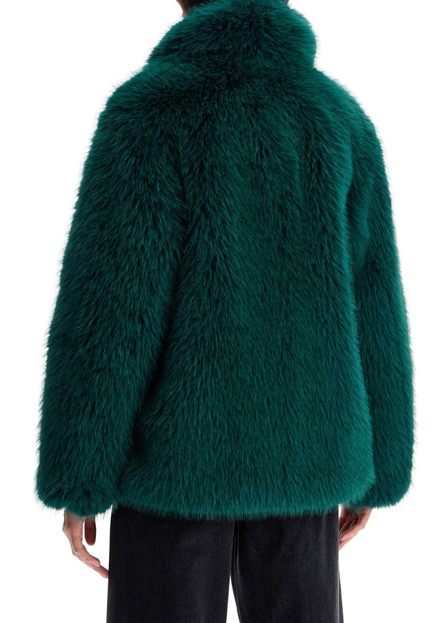 Stand Studio short hunter coat in faux fur